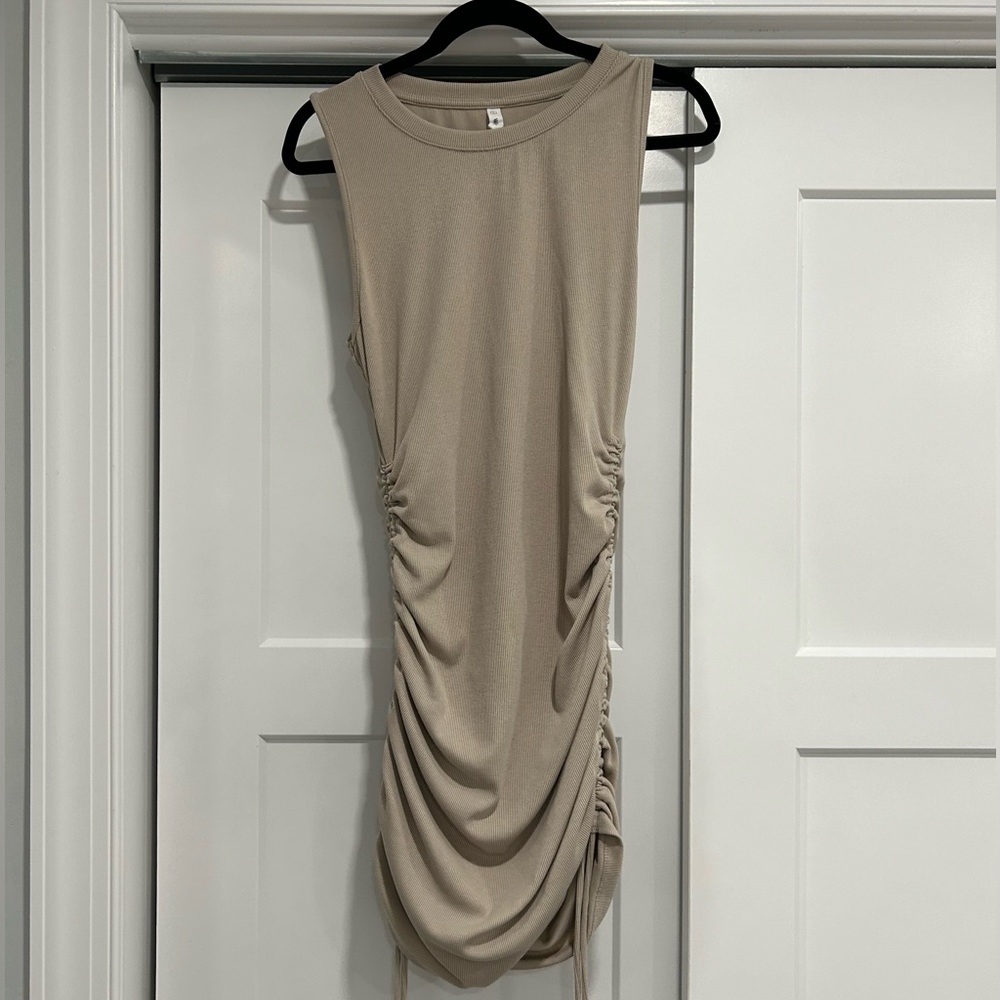 Tan mini dress